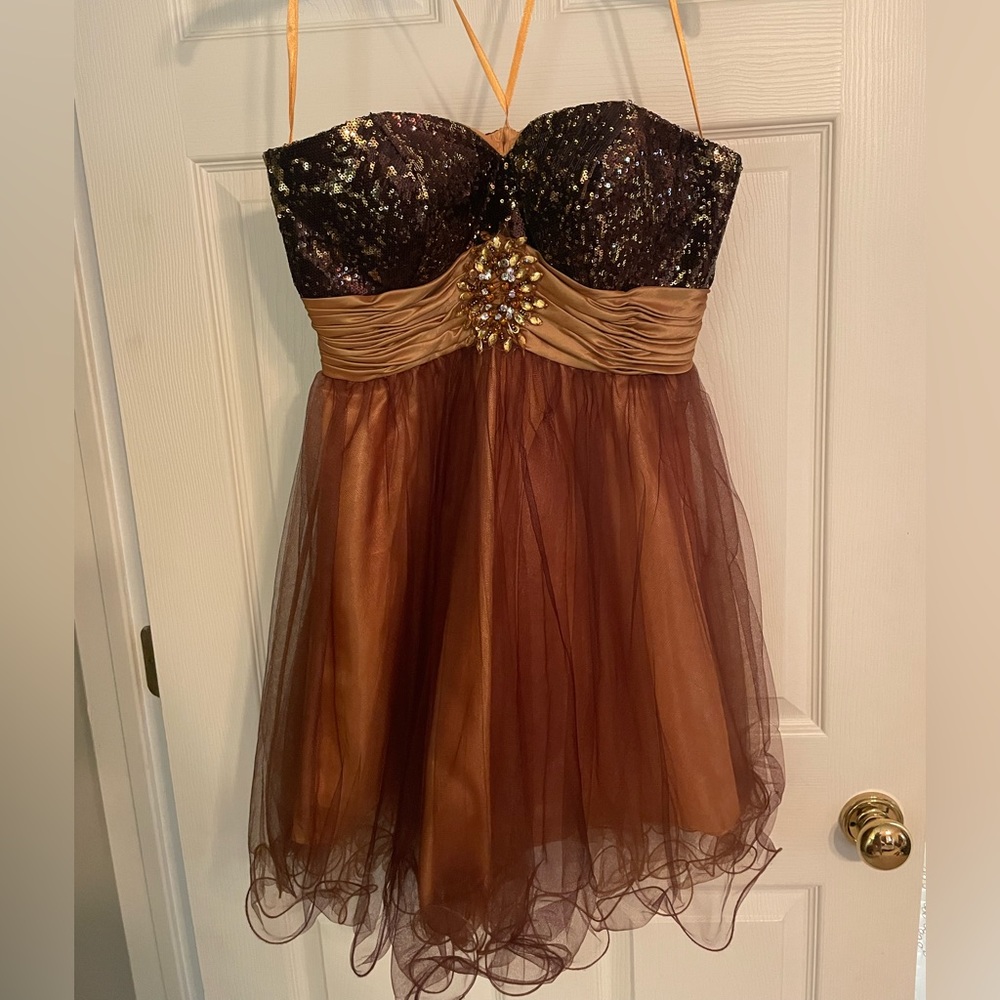 Short Strapless Formal Dress